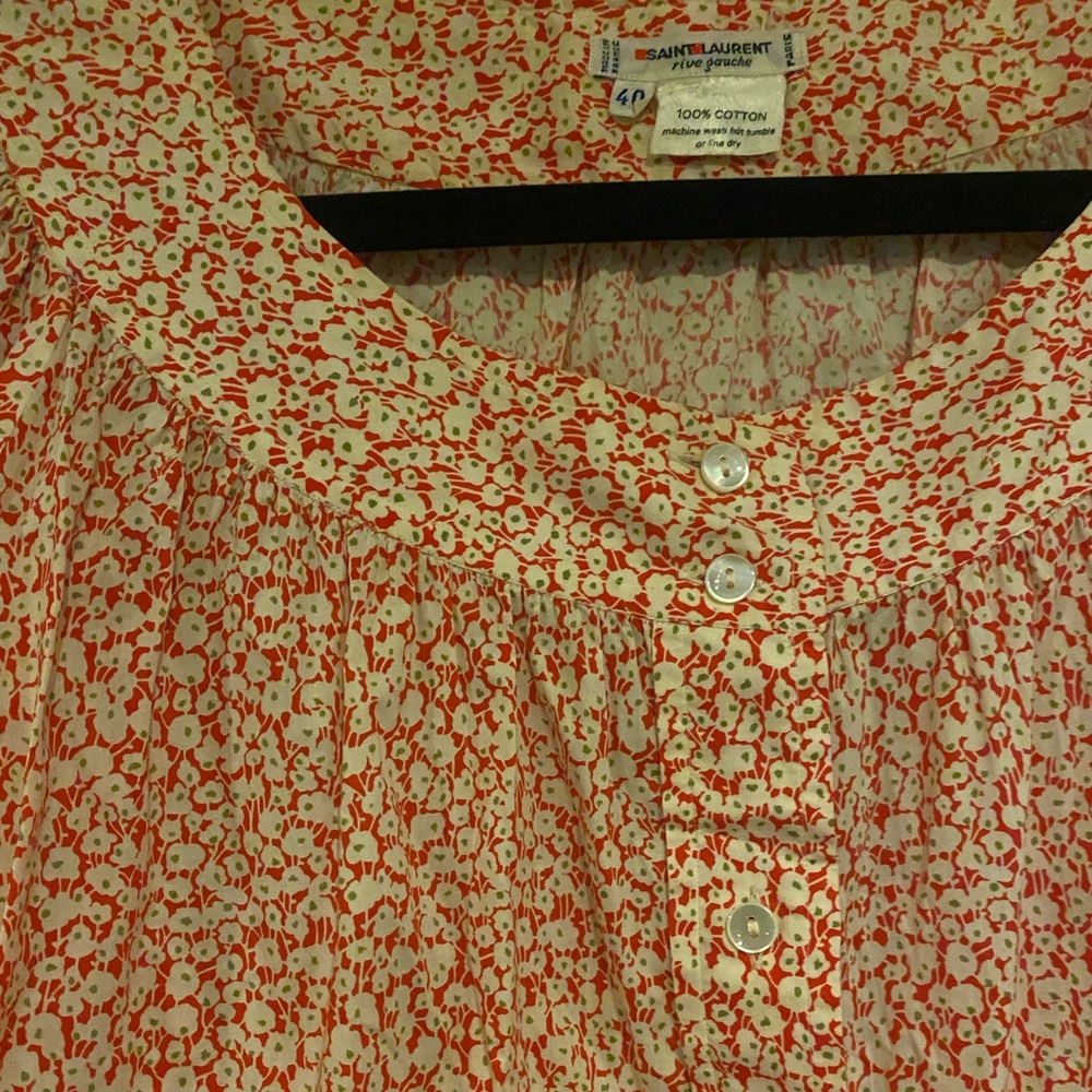 Yves Saint Laurent Rive Gauche Vintage 1970s Flor… - image 3